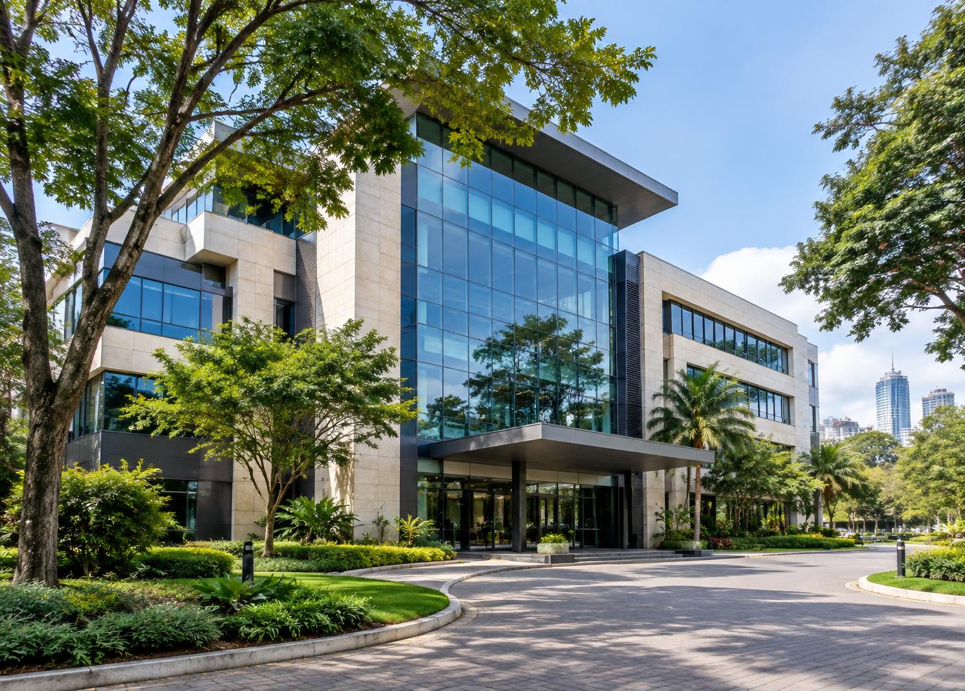 Modern office park in Nairobi